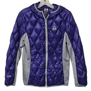 Gerry Fillpower Hooded Quilted Puffer Jacket Girls L 14/16  Purple Gorpcore